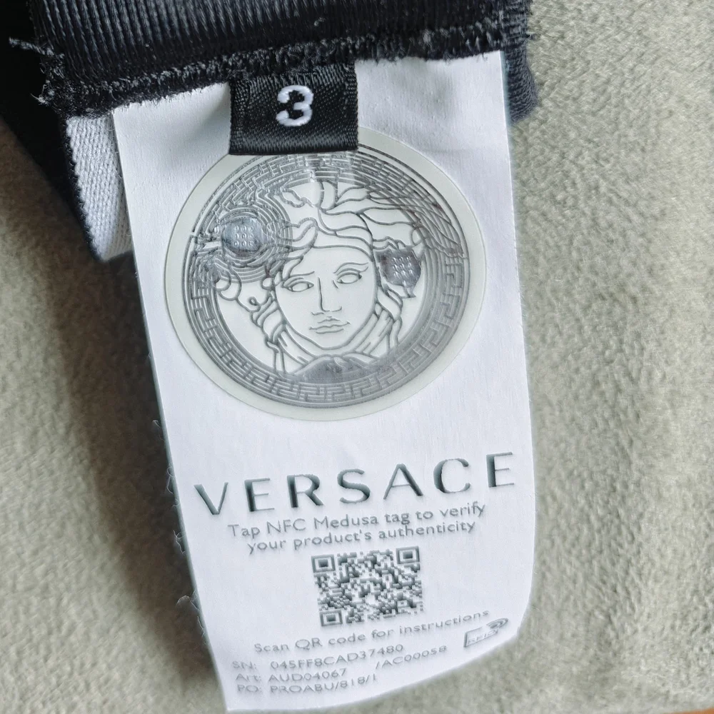 Versace Black Triangle Bralette - Picture 2 of 2